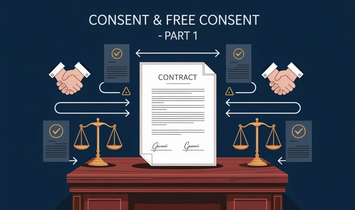 Consent, free consent and their effect on validity - Part 1