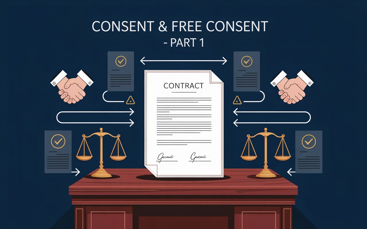 Consent, free consent and their effect on validity - Part 1