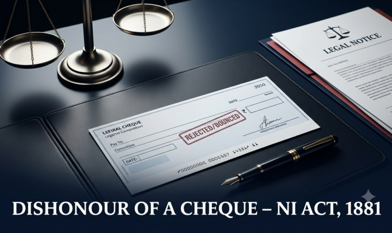 Dishonour of a Cheque Negotiable Instruments Act, 1881