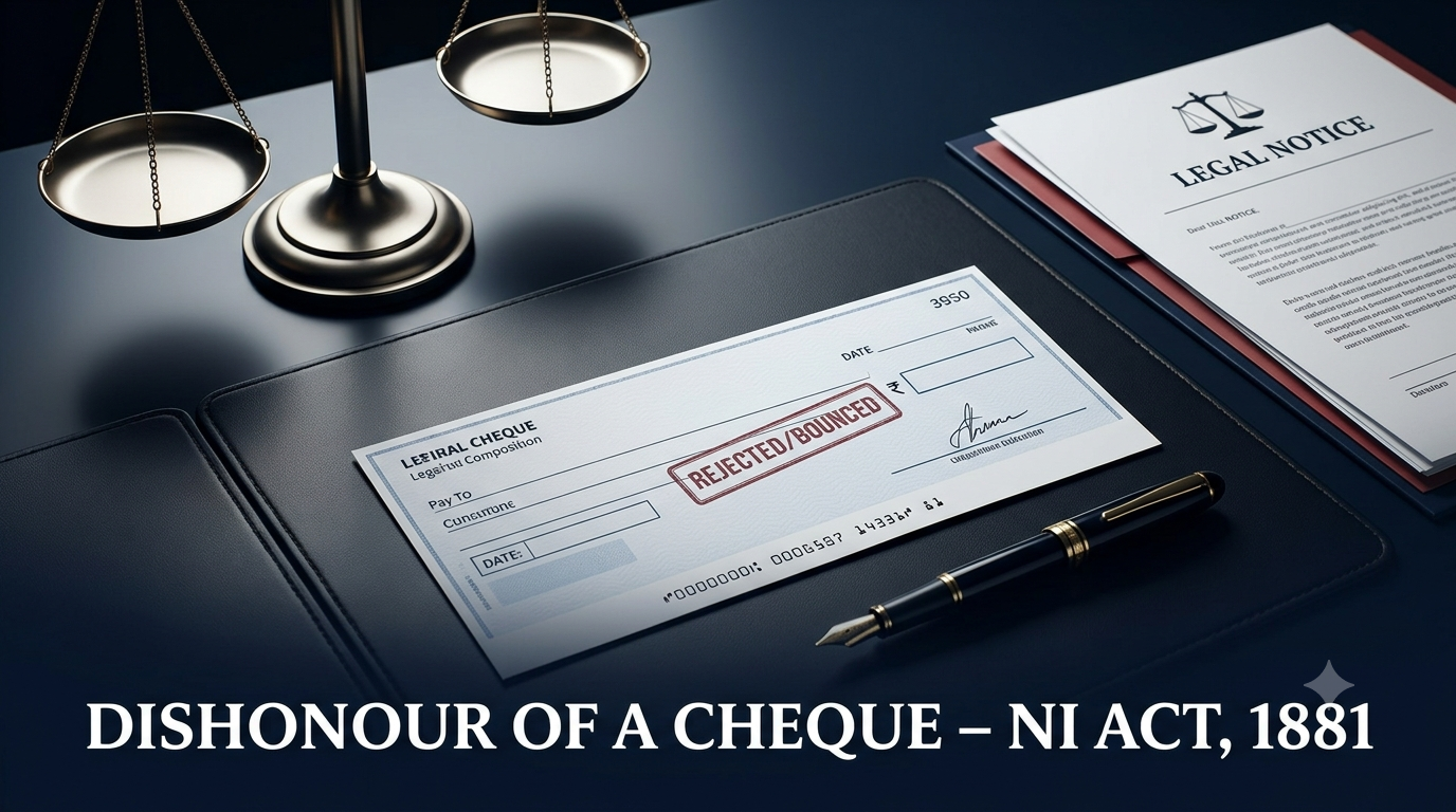 Dishonour of a Cheque Negotiable Instruments Act, 1881