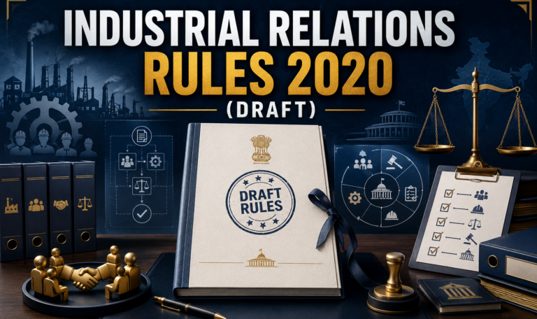 The Industrial Relation (Central) Rules, 2020 Draft Rules