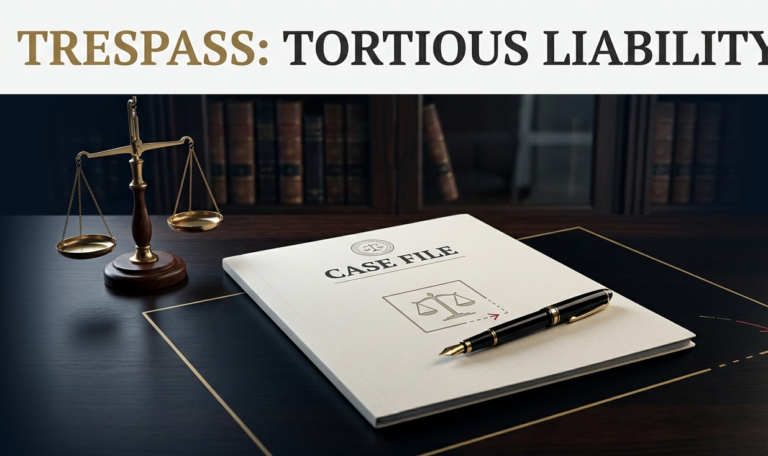 Trespass Tortious Liability