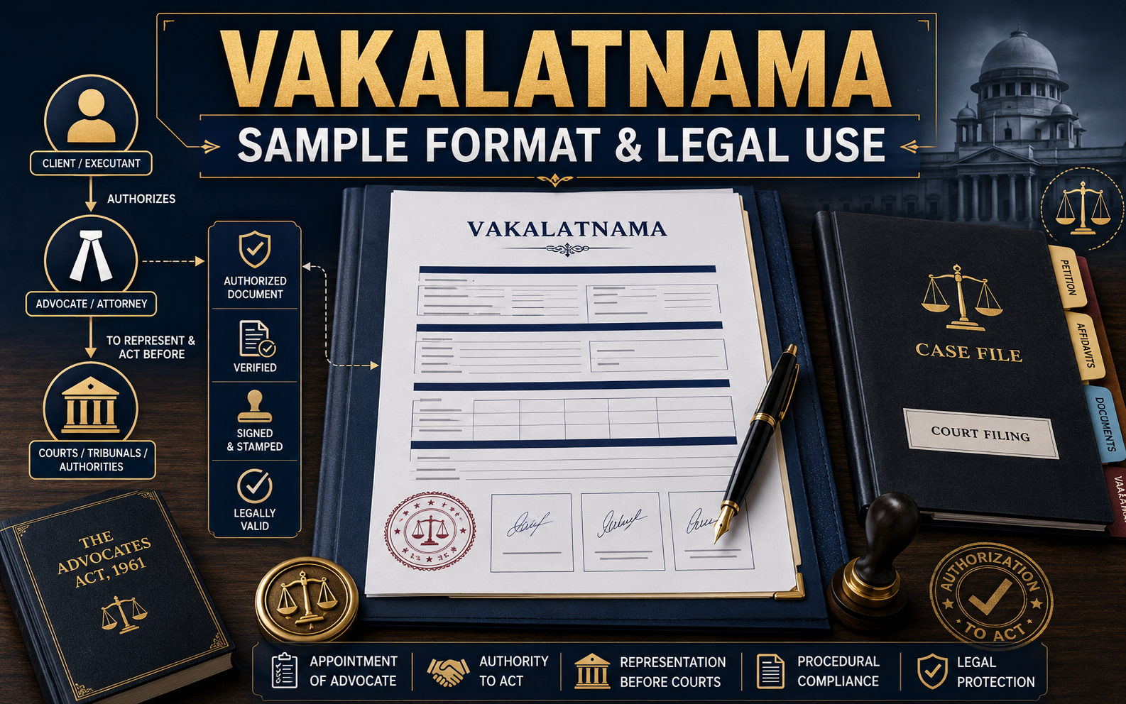 Vakalatnama Sample Format