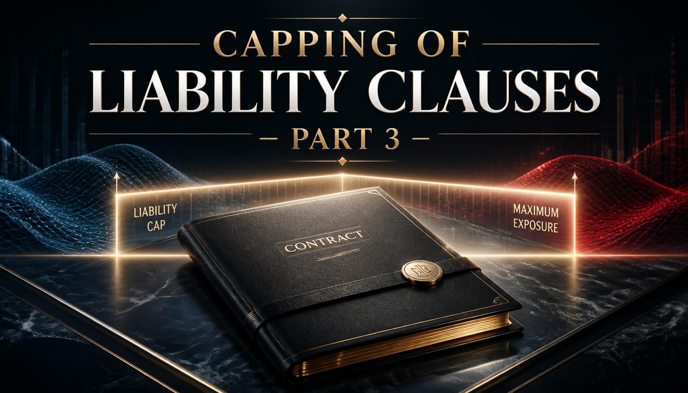 Significance of Capping of Liability Clauses in Contract – Part 3 Significance of Capping of Liability Clauses in Contract – Part 3