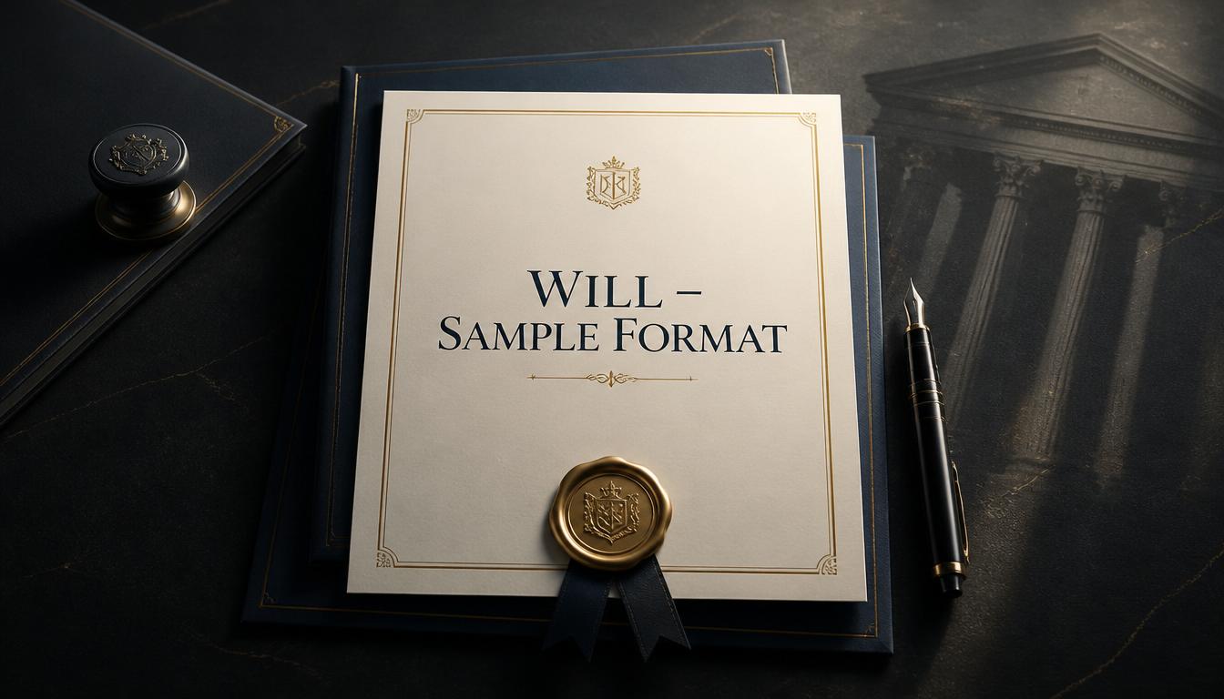 Will: Sample Format