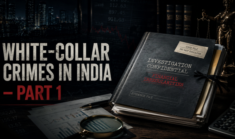 White-collar Crimes in India Concept, Origin and Scope - Part – 1