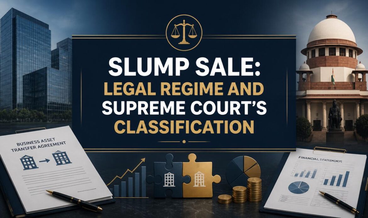 Slump Sale Legal Regime and Supreme Court’s Classification