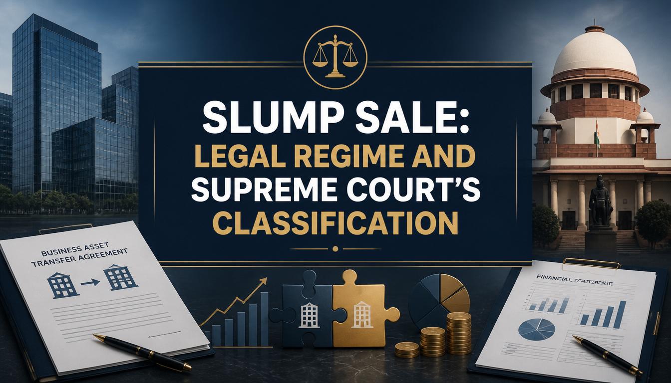 Slump Sale Legal Regime and Supreme Court’s Classification