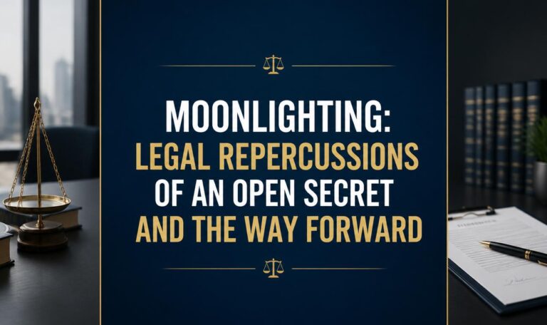 Moonlighting Legal Repercussions Of An Open Secret And The Way Forward