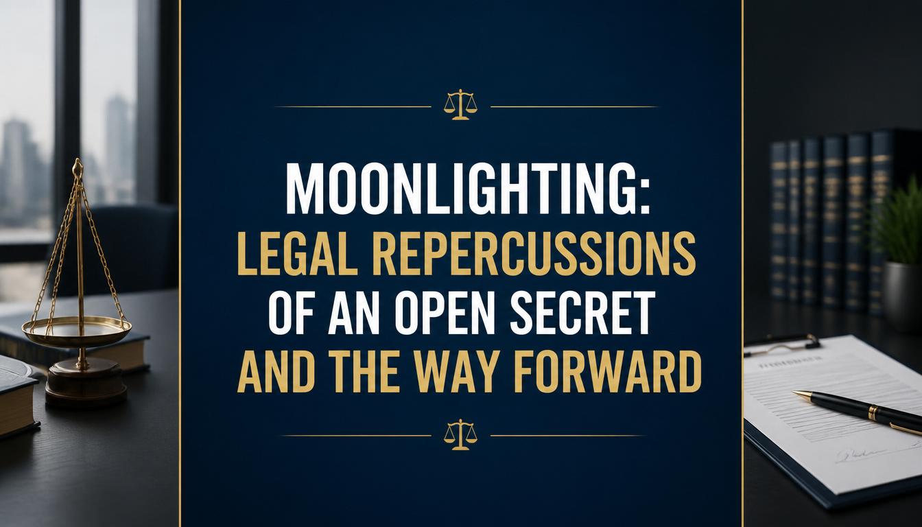 Moonlighting Legal Repercussions Of An Open Secret And The Way Forward Moonlighting Legal Repercussions Of An Open Secret And The Way Forward