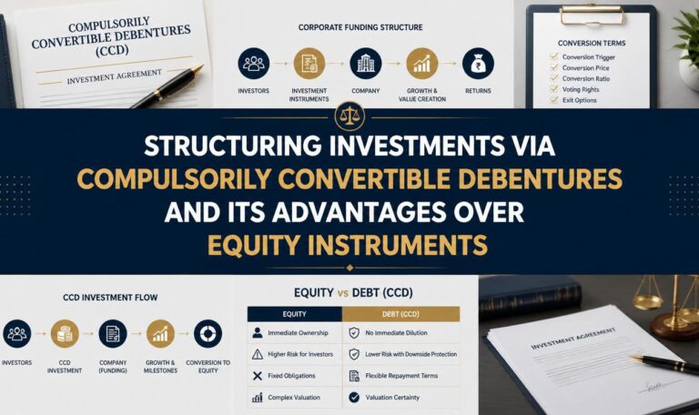 Structuring Investments Via Compulsorily Convertible Debentures And Its Advantages Over Equity Instruments