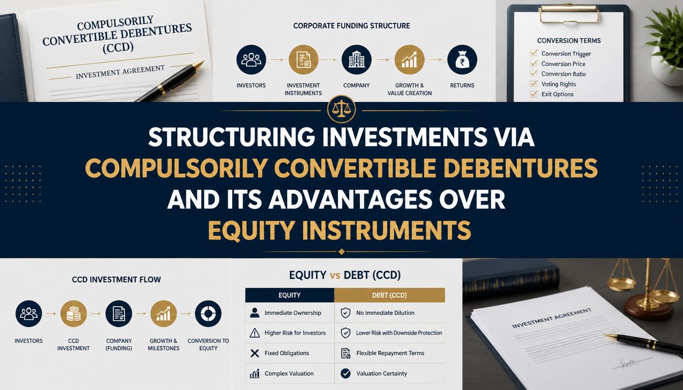 Structuring Investments Via Compulsorily Convertible Debentures And Its Advantages Over Equity Instruments Structuring Investments Via Compulsorily Convertible Debentures And Its Advantages Over Equity Instruments