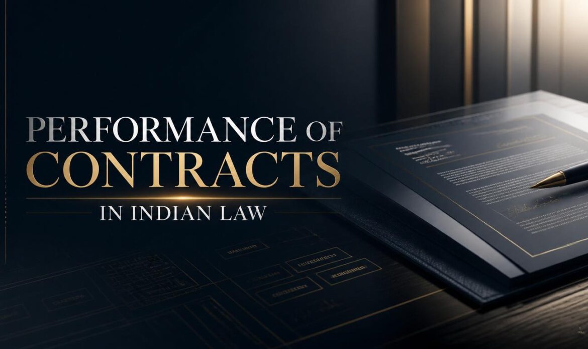 Performance of Contracts in Indian Law    