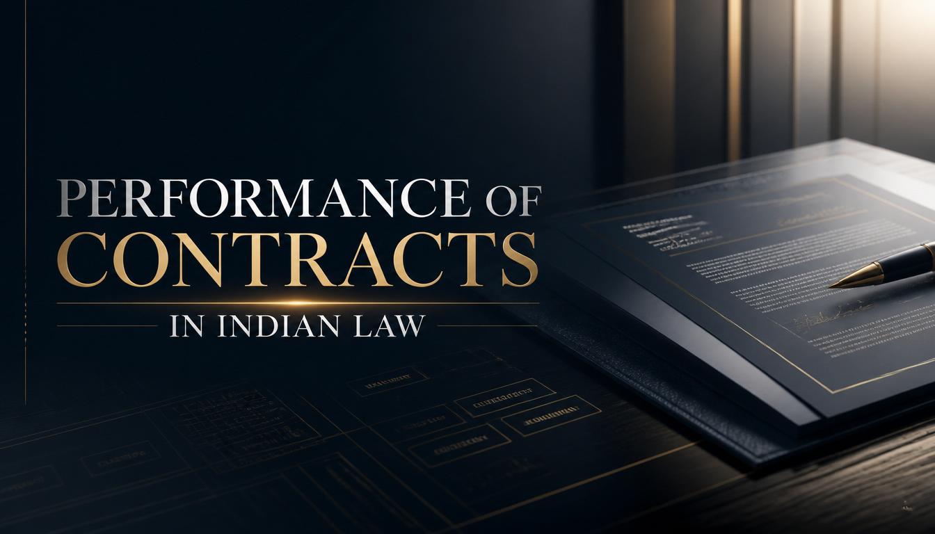 Performance of Contracts in Indian Law    