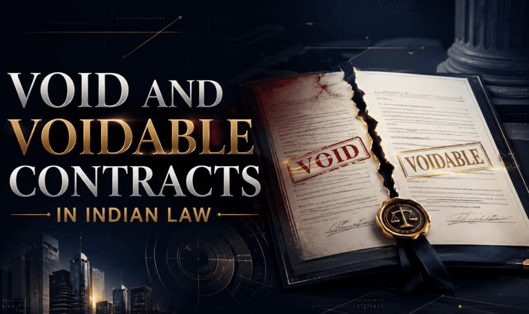 Void and Voidable Contracts in Indian Law   