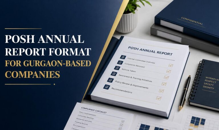 Compulsory POSH Annual Report Format For Gurgaon-Based Companies