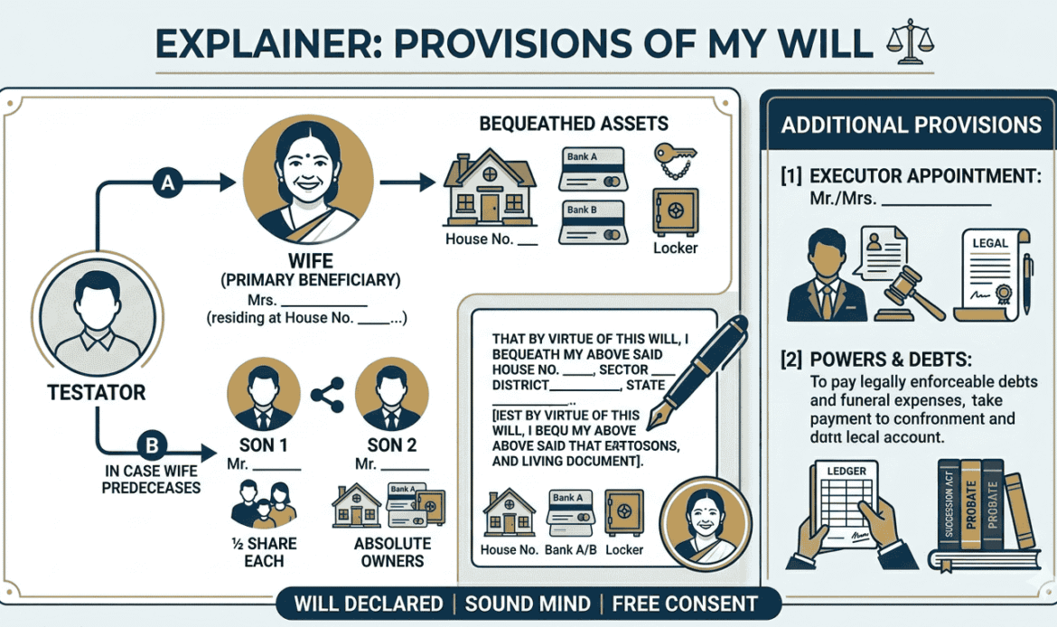 Provisions of Will