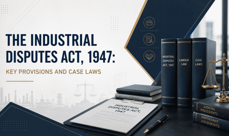 The Industrial Disputes Act, 1947 Key Provisions and Case Laws      