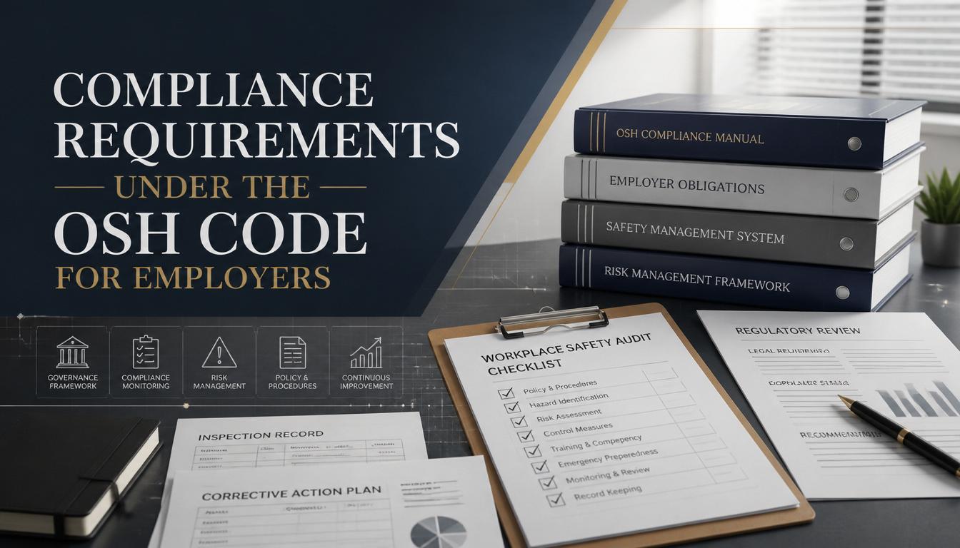 Compliance Requirements Under the OSH Code for Employers Compliance Requirements Under the OSH Code for Employers
