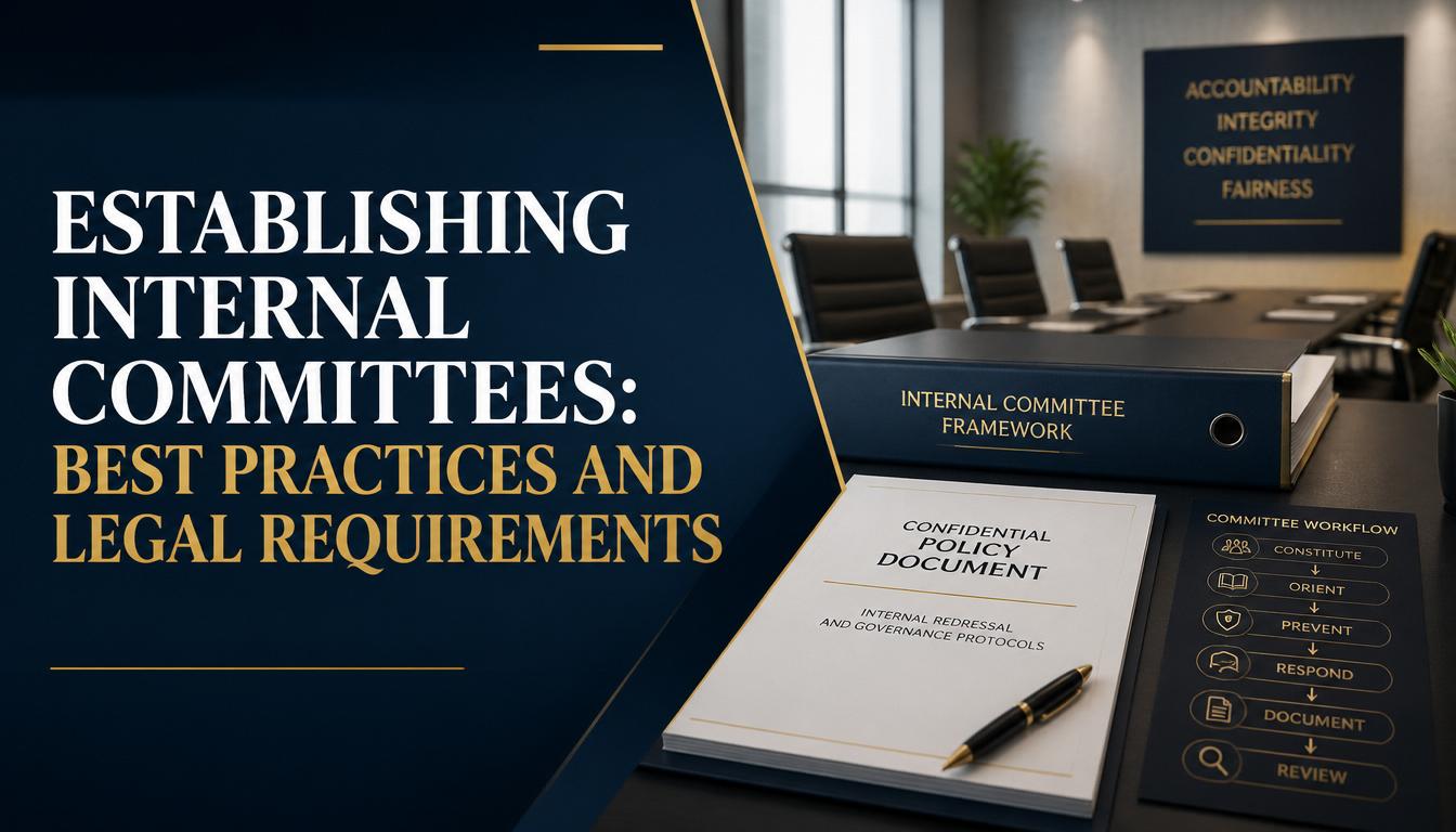 Establishing Internal Committees Best Practices and Legal Requirements Establishing Internal Committees Best Practices and Legal Requirements