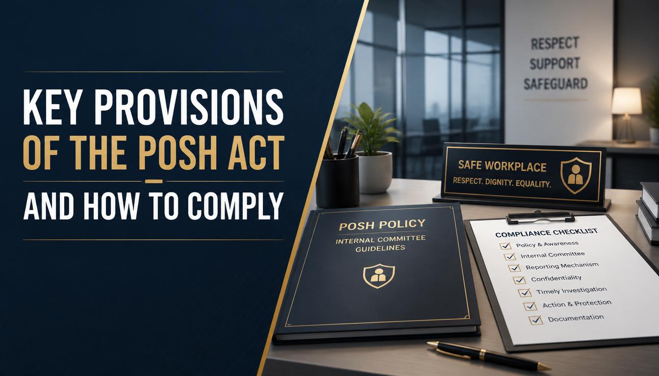 Key Provisions of the POSH Act and How to Comply Key Provisions of the POSH Act and How to Comply