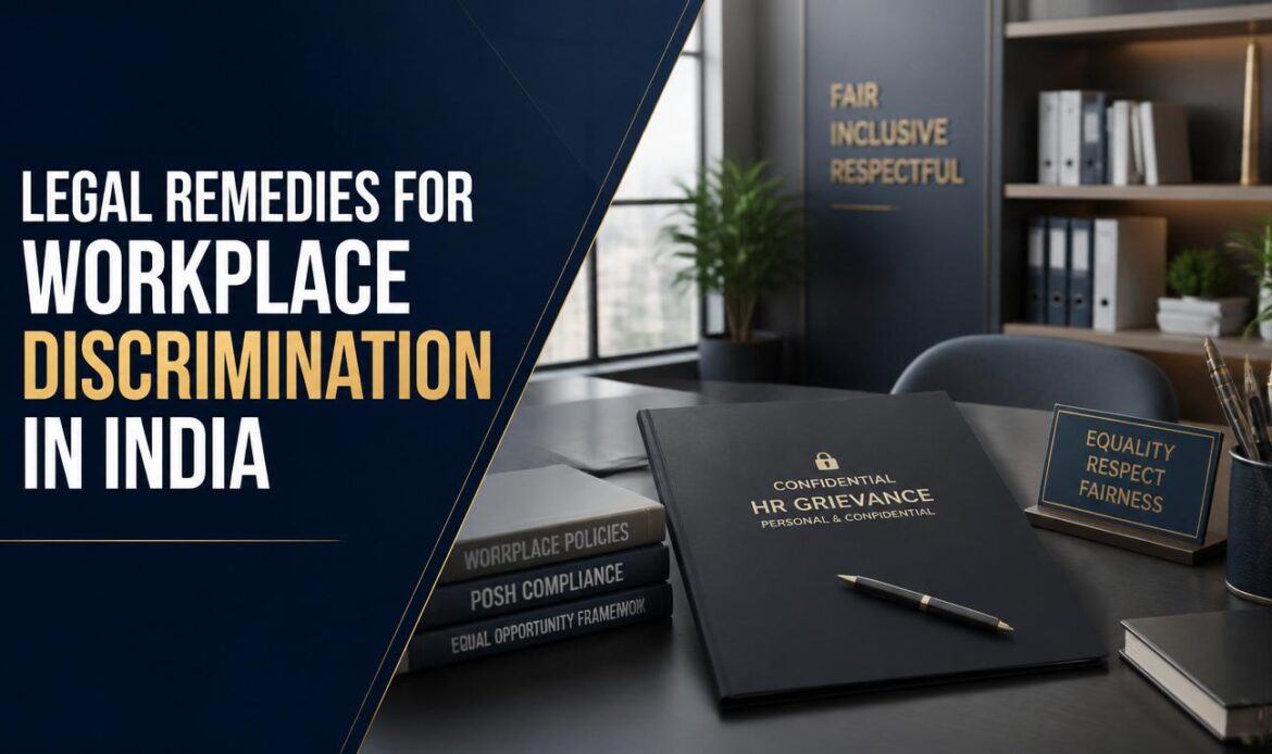 Legal Remedies for Workplace Discrimination in India