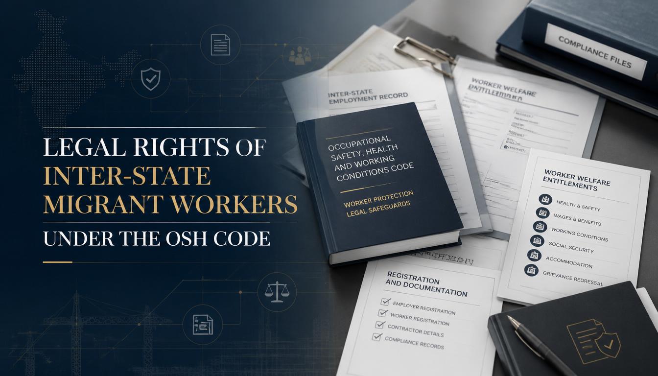 Legal Rights of Inter-State Migrant Workers Under the OSH Code Legal Rights of Inter-State Migrant Workers Under the OSH Code