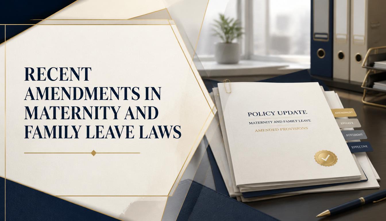 Recent Amendments in Maternity and Family Leave Laws