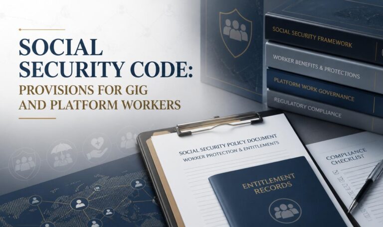 Social Security Code Provisions for Gig and Platform Workers