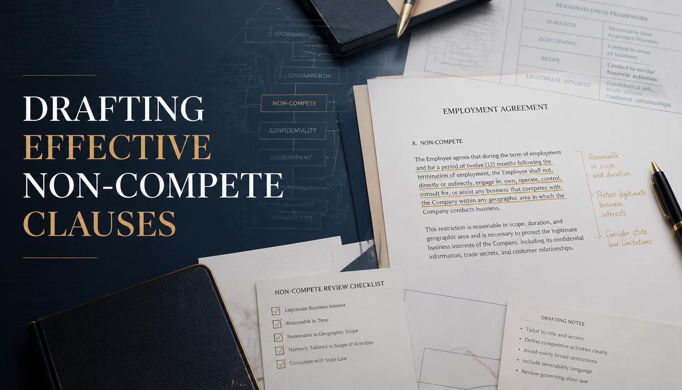 Drafting Effective Non-Compete Clauses
