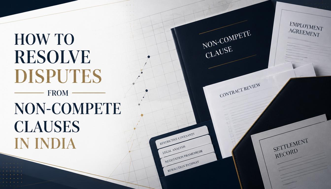 How to Resolve Disputes from Non-Compete Clauses in India How to Resolve Disputes from Non-Compete Clauses in India