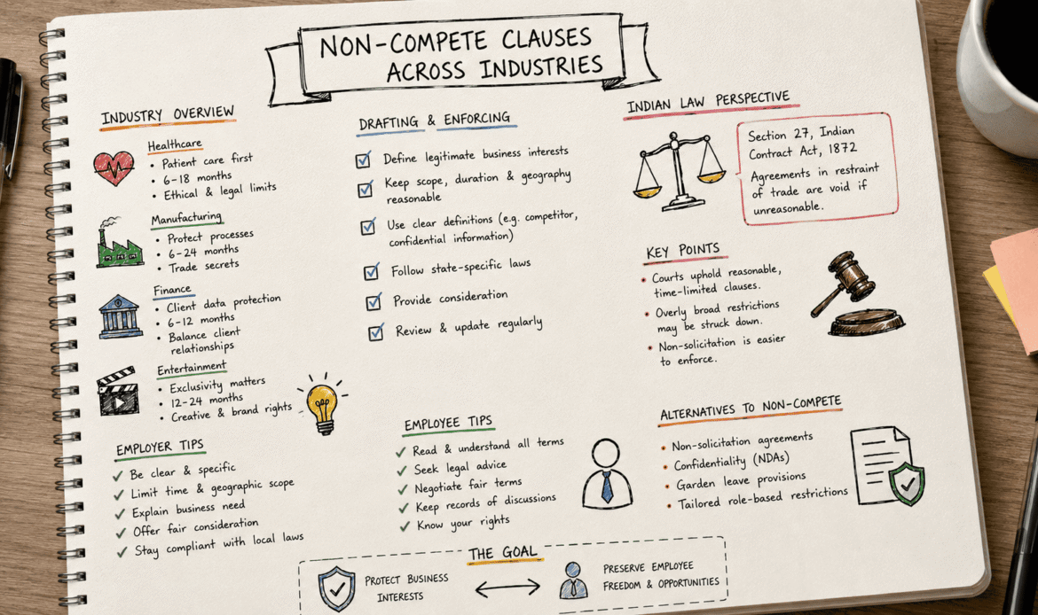 Industry-Specific Non-Compete Rules and Legal Enforcement