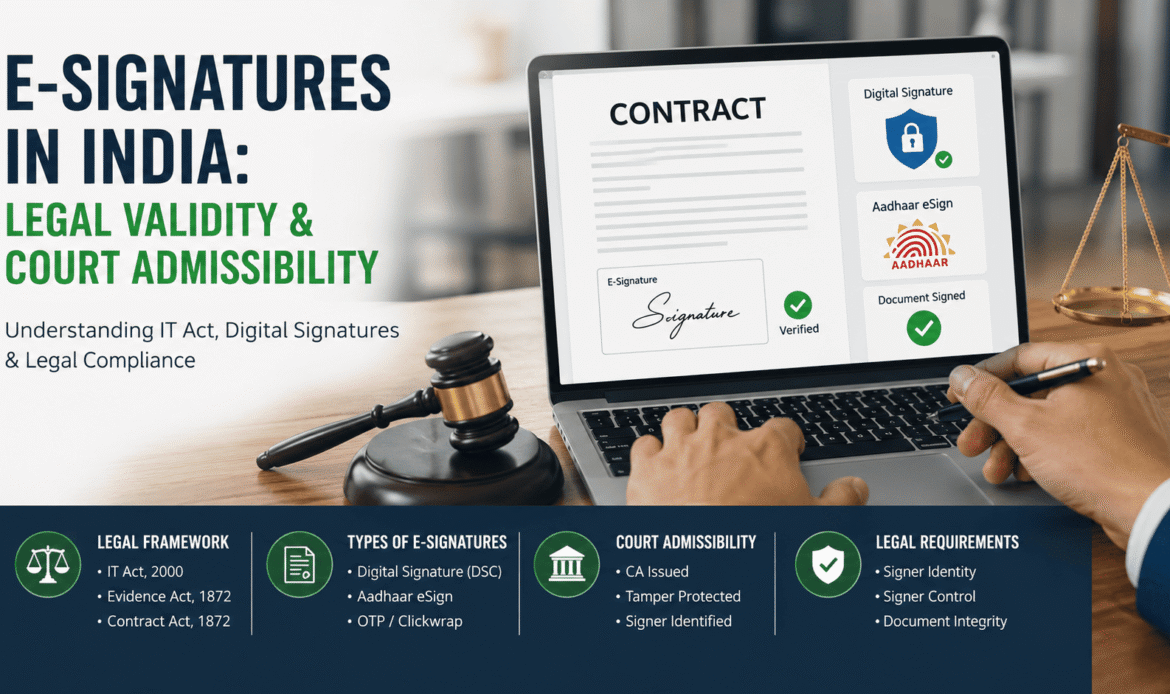 Legal Validity of E-Signatures in India