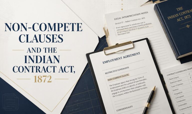 Non-Compete Clauses and the Indian Contract Act, 1872