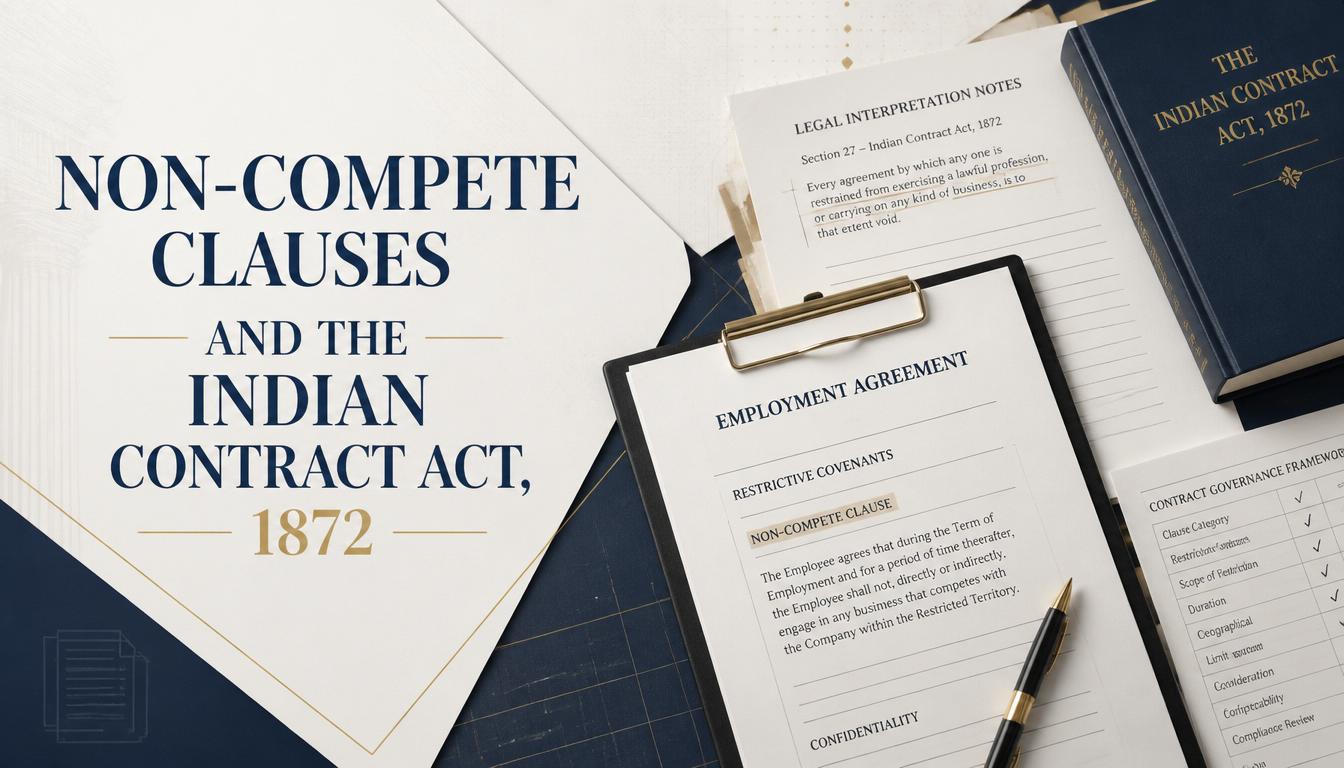Non-Compete Clauses and the Indian Contract Act, 1872