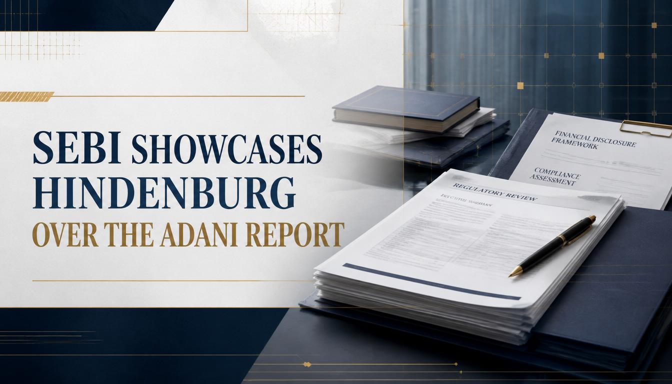 SEBI Showcases Hindenburg Over The Adani Report SEBI Showcases Hindenburg Over The Adani Report