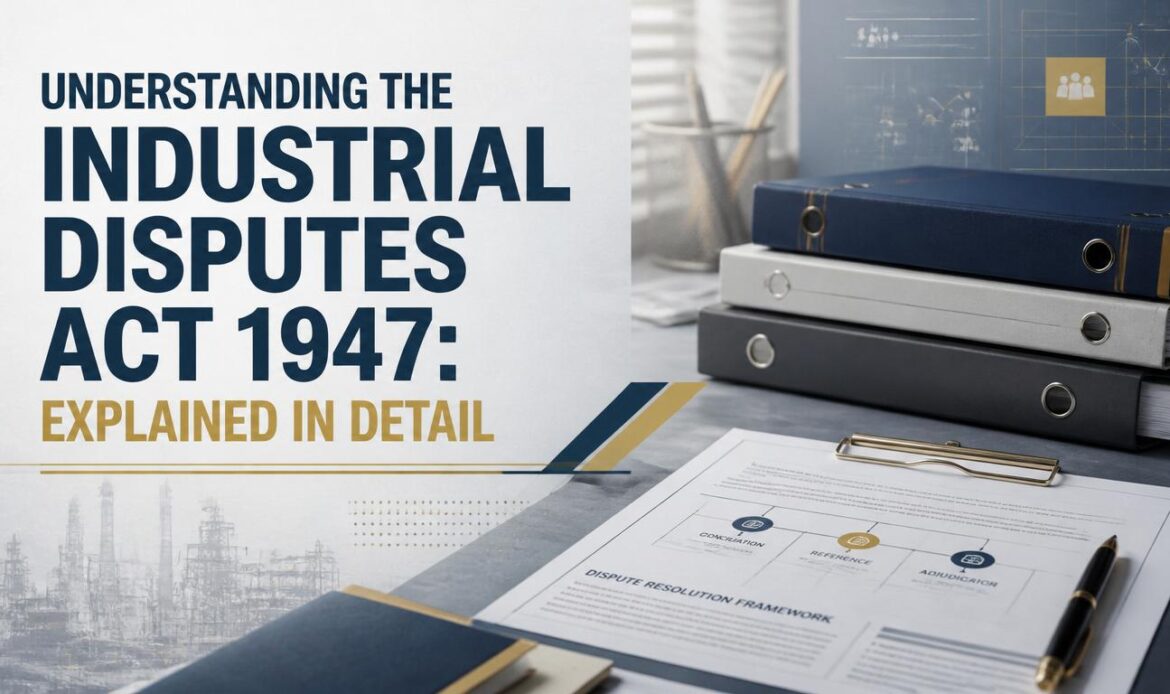 Understanding the Industrial Disputes Act 1947 Explained in Detail