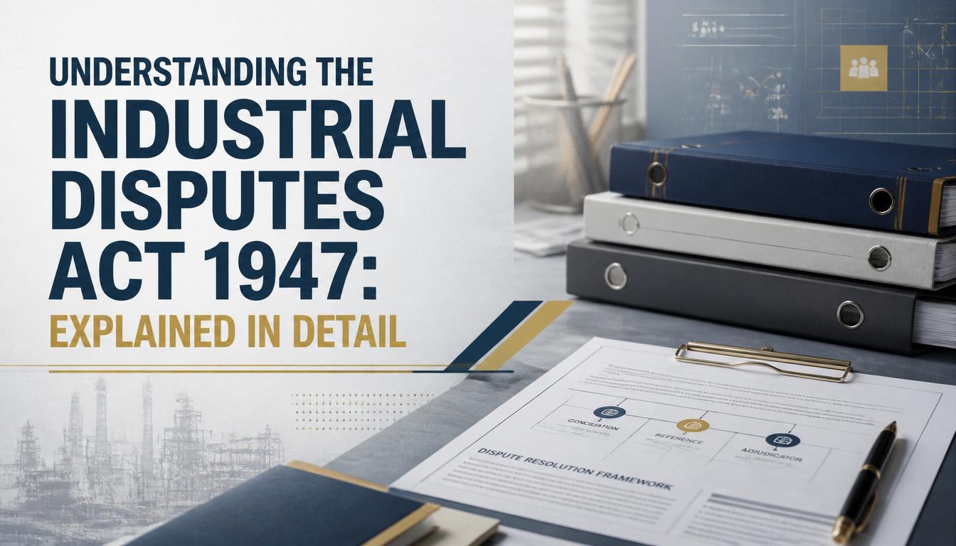 Understanding the Industrial Disputes Act 1947 Explained in Detail
