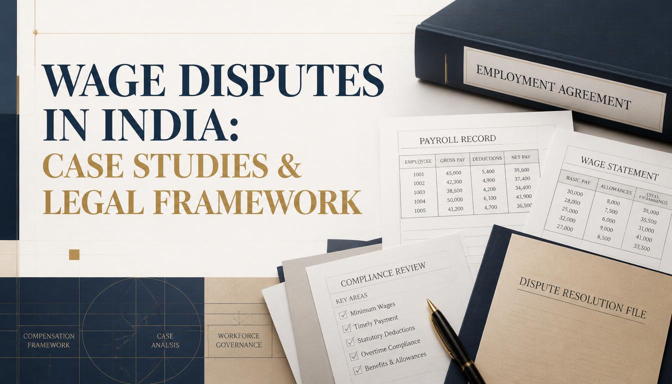 Wage Disputes in India Case Studies & Legal Framework Wage Disputes in India Case Studies & Legal Framework