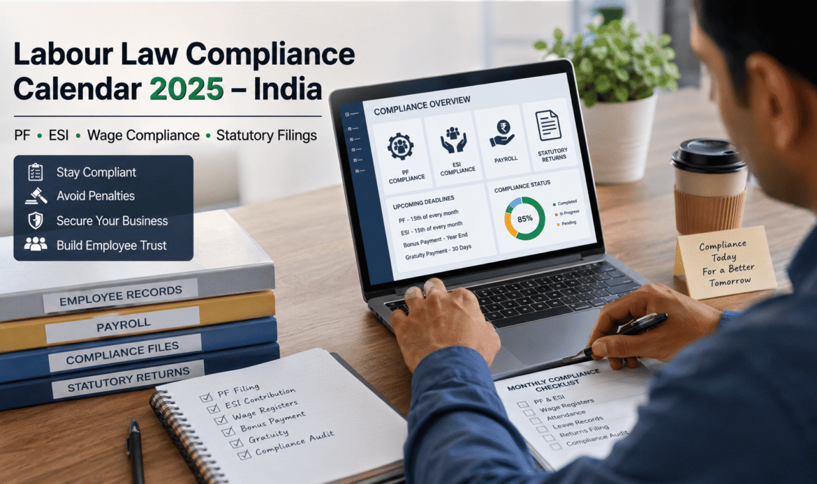 Labour Law Compliance Calendar 2025 – India