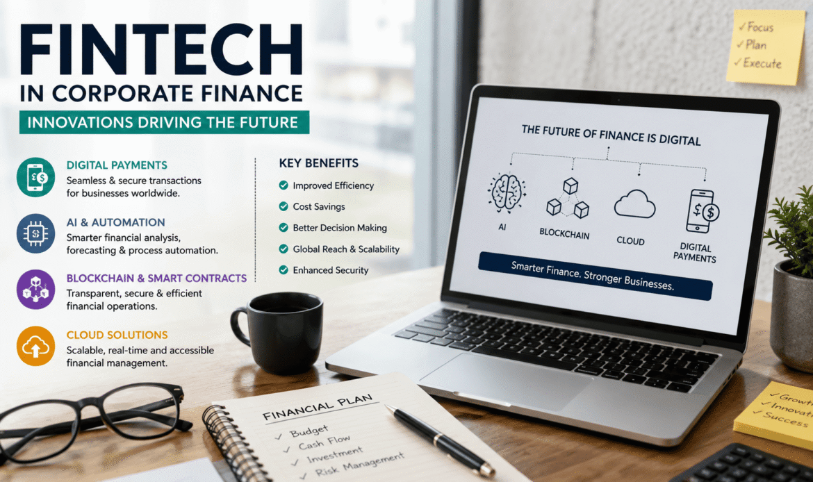 Fintech empowers businesses with automation, secure transactions, and global financial scalability.
