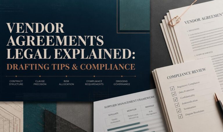 Vendor Agreements Legal Explained Drafting Tips & Compliance