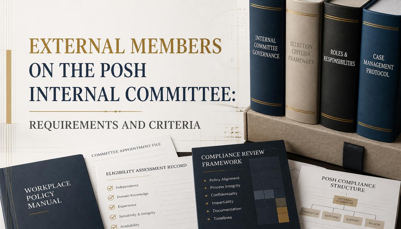 External Members on the POSH Internal Committee Requirements and Criteria External Members on the POSH Internal Committee Requirements and Criteria