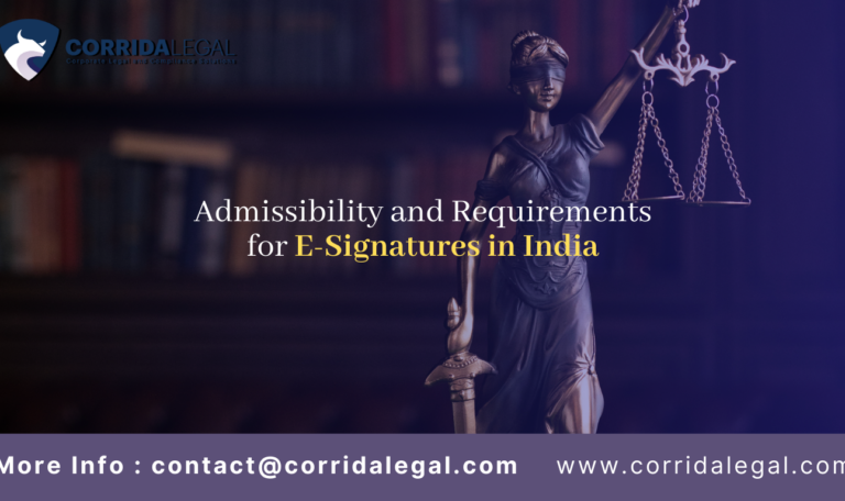 Admissibility and Requirements for E-Signatures in India