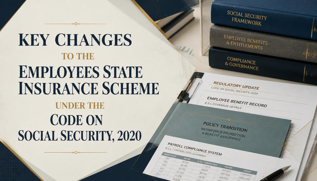Key Changes to the Employees State Insurance Scheme under the Code on Social Security, 2020 Key Changes to the Employees State Insurance Scheme under the Code on Social Security, 2020