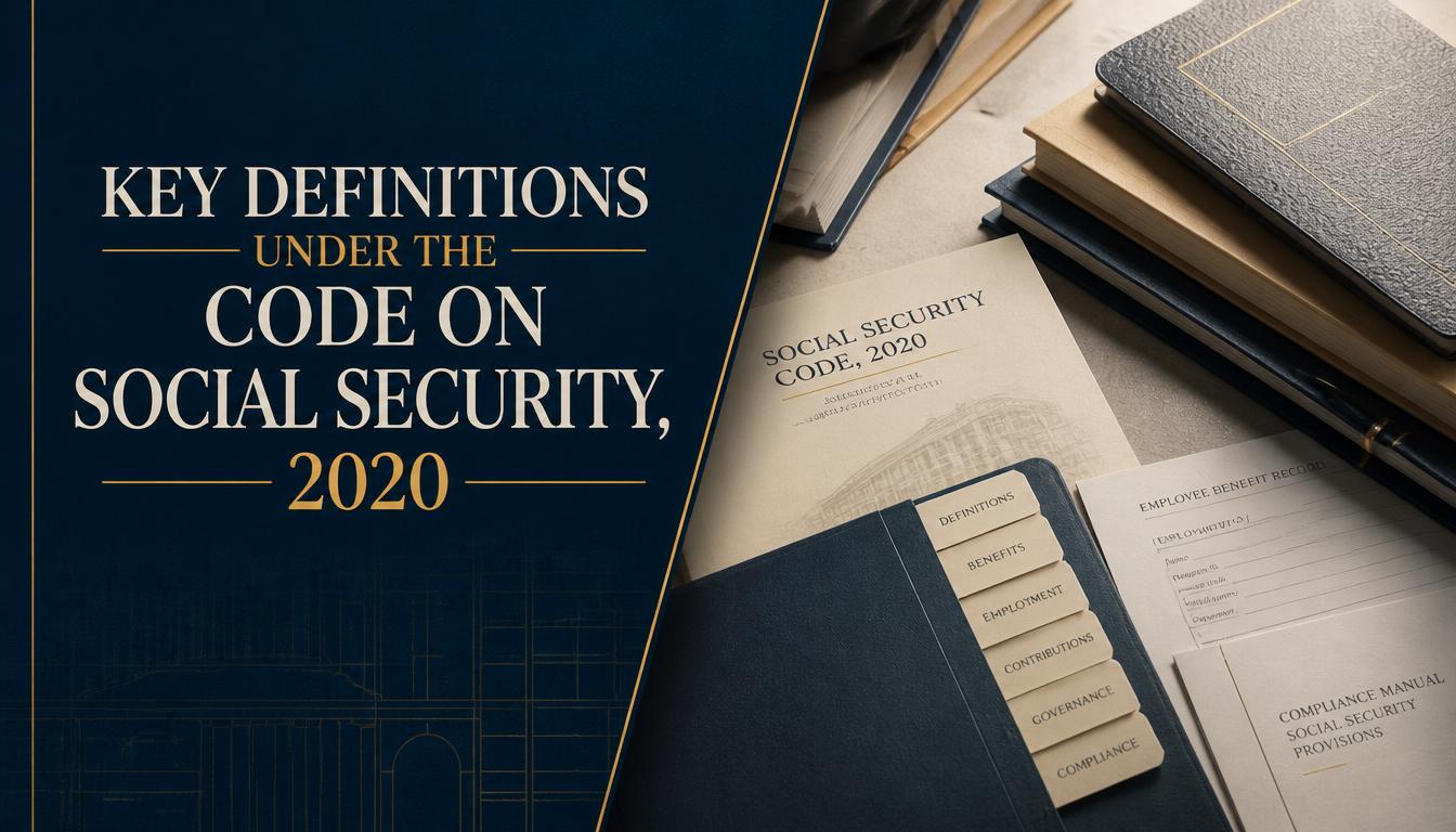 Key definitions under the Code on Social Security, 2020 Key definitions under the Code on Social Security, 2020