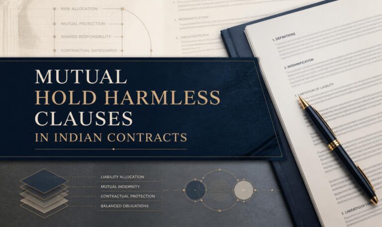 Mutual Hold Harmless Clauses in Indian Contracts