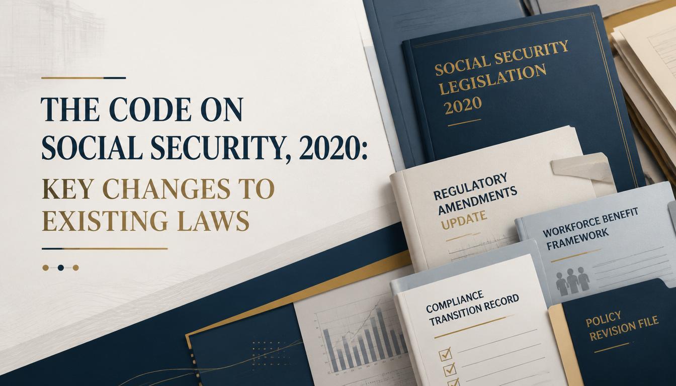 The Code on Social Security, 2020 Key changes to existing laws The Code on Social Security, 2020 Key changes to existing laws