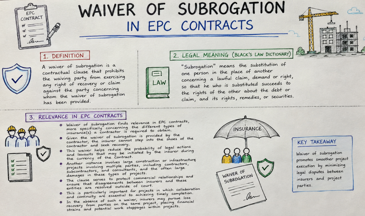Waiver of Subrogation in EPC Contracts – Meaning & Relevance