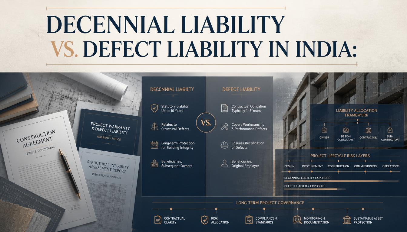 Decennial Liability vs. Defect Liability in India Understanding Long-Term Construction Liabilities